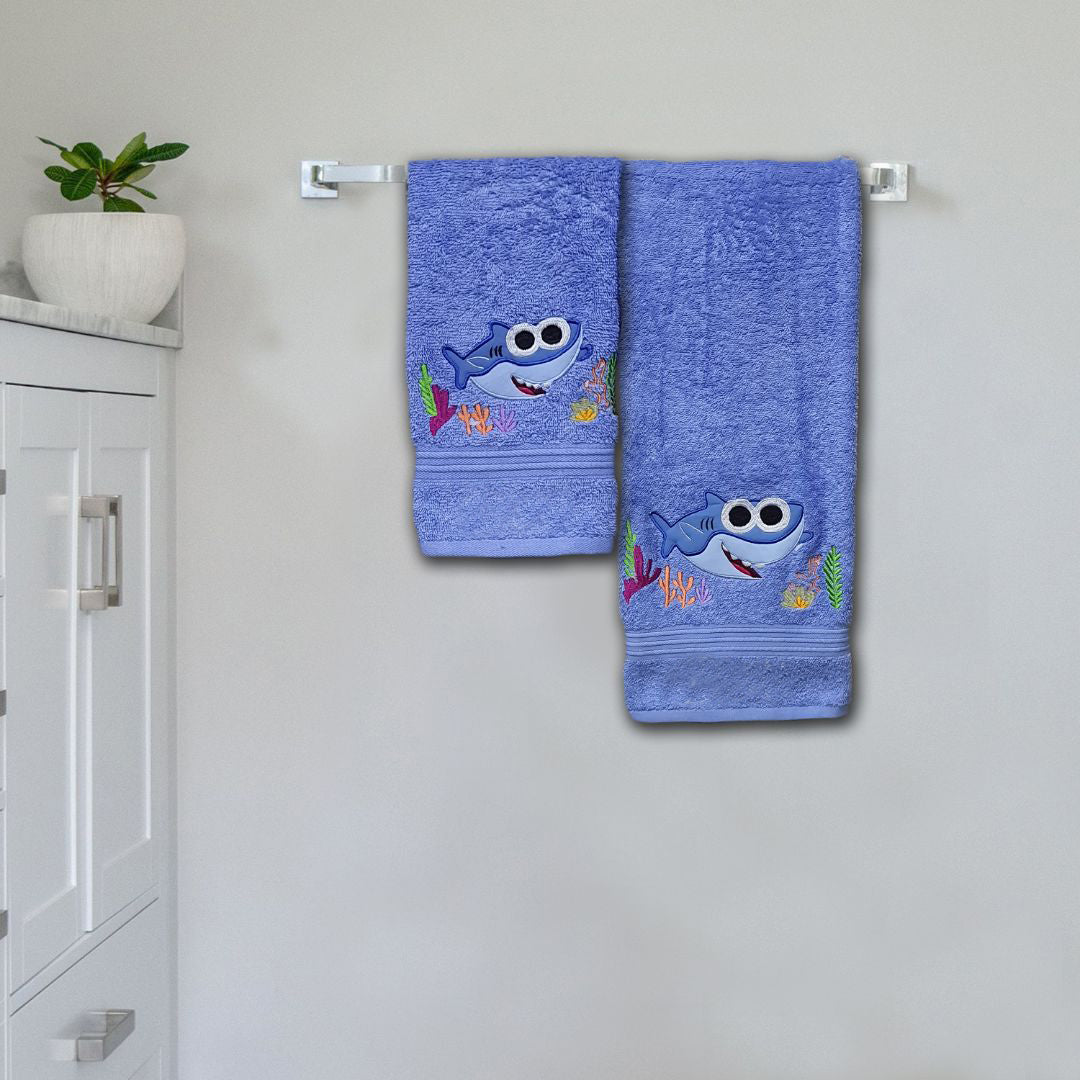 Fish Embroidered Personalized Towel