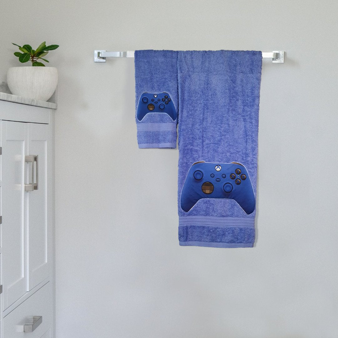 Gamers Console Embroidered Personalized Towel Set