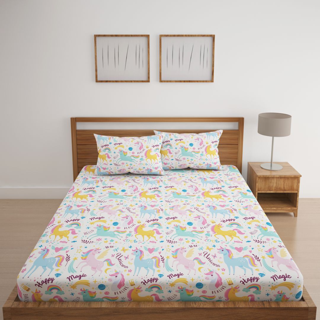 Unicorn fitted deals sheet single