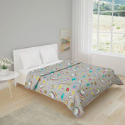 Grey Unicorn Print Dohar